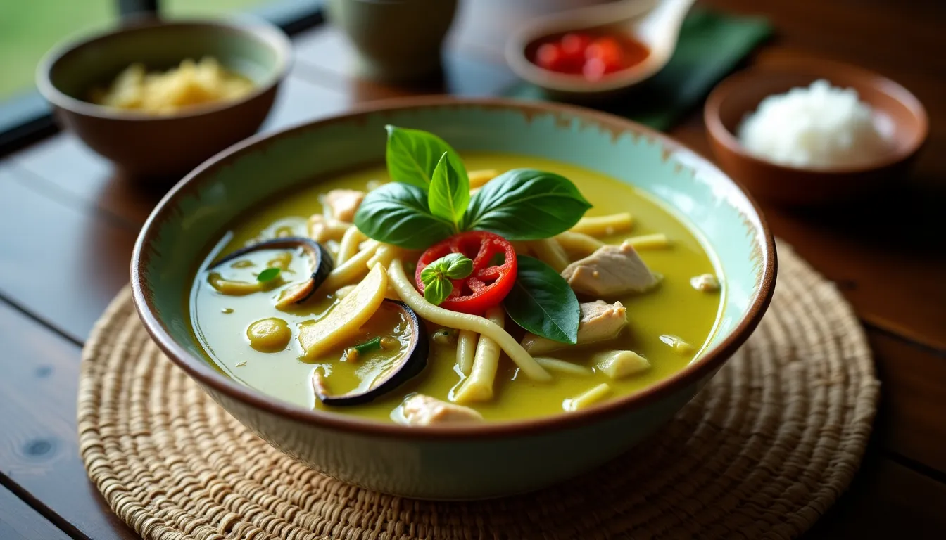 Thai Green Curry without Kaffir Lime Leaves