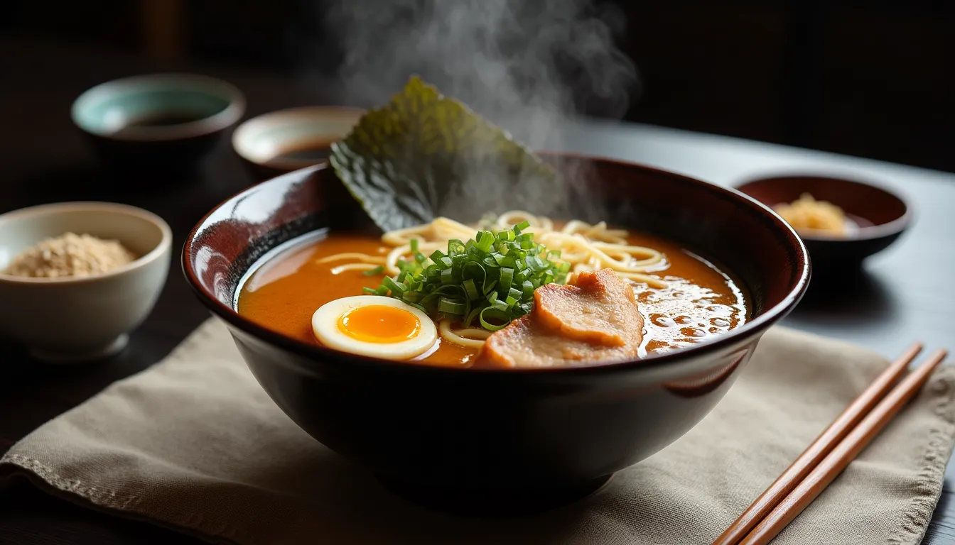 Japanese Ramen without Nori Seaweed